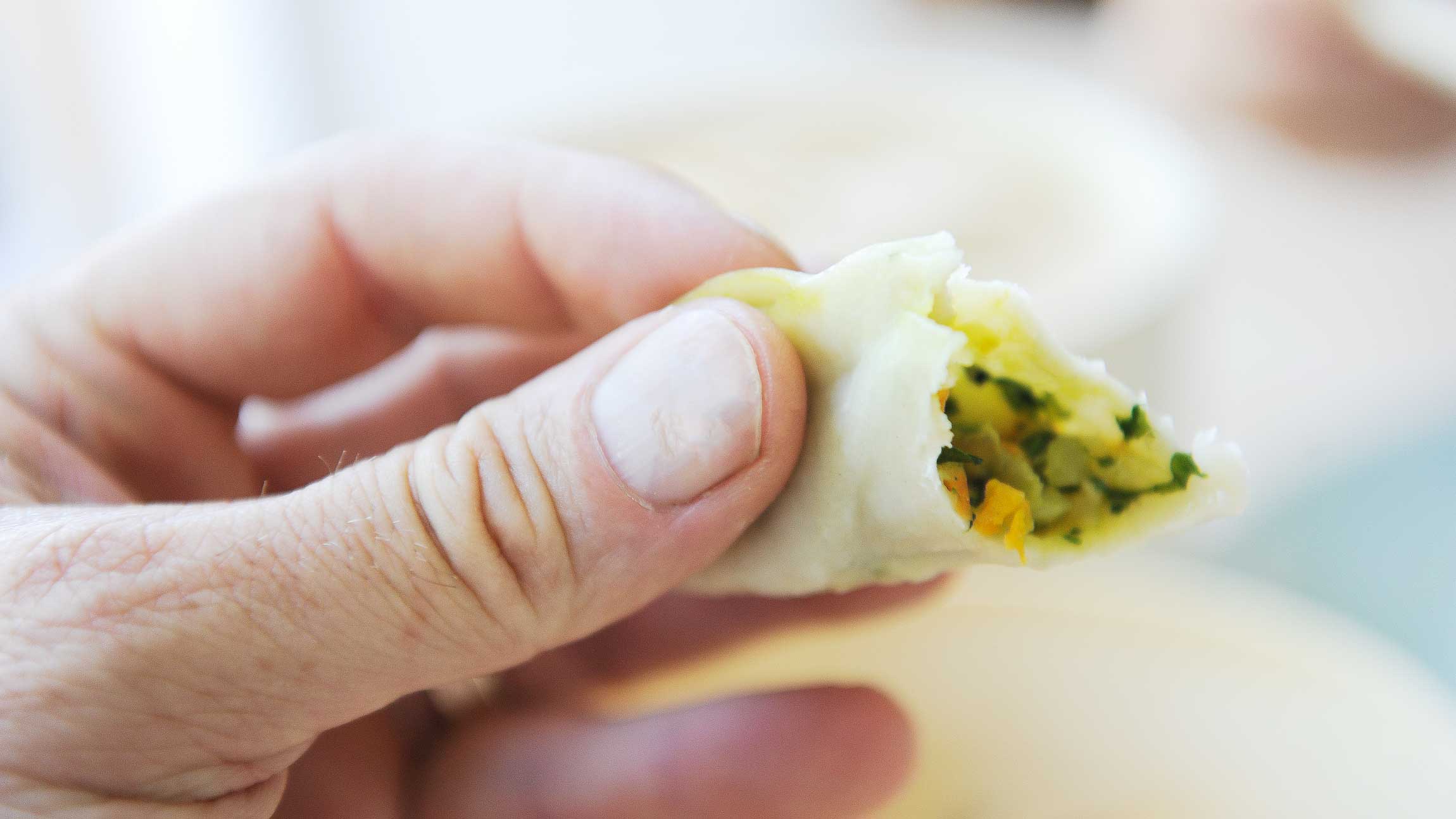 Golden Momos - tibetische Teigtaschen von Tenzin gemacht